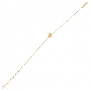 Pulseira em Ouro 18k Stellar Bola 6mm com 1 Brilhantes