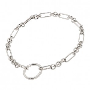 Pulseira em Ouro Branco 18k Catena Redonda Polida