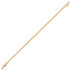 Pulseira em Ouro Amarelo 18k Catena Circulos 18cm