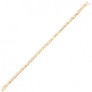 Pulseira em Ouro 18k Riviera com 67 Brilhantes 