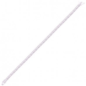 Pulseira em Ouro Branco 18k Riviera com 67 Brilhantes 