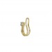 Piercing-Amarelo-De-Orelha-Com-Diamante-(Pingentes)