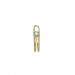 Piercing-Amarelo-De-Orelha-Com-Diamante-(Pingentes)