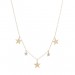 Gargantilha Choker Estrelas com 24 Brilhantes 