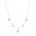 Gargantilha Choker Estrelas com 24 Brilhantes 