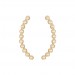 Brinco em Ouro 18k Ear Cuff Bolinhas