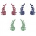 Brinco Ear cuff Asas com Rubis, Esmeralda ou Safira.