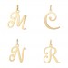Pingente letras manuscritas grandes