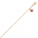 Pulseira infantil cartier com joaninha com 14cm 