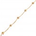 Pulseira veneziana bolinhas diamantadas 15cm